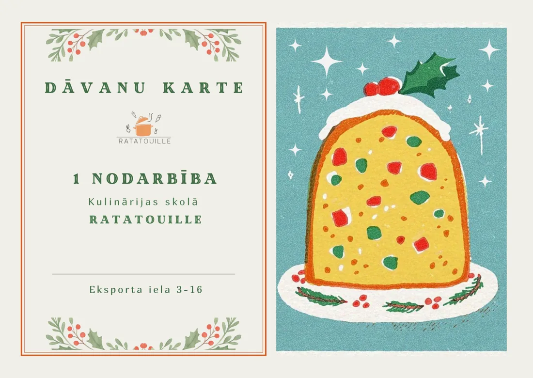 Ratatouille dāvanu karte kulinārijas meistarklasei